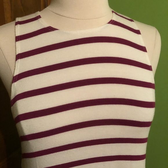 Magenta striped dress - Picture 2 of 3
